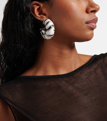 Boucles d'oreilles Zebra à cristaux | Jacquemus