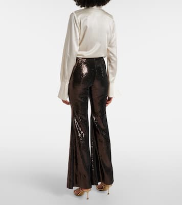 Schlaghose mit Pailletten | Nina Ricci
