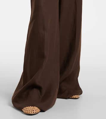 Pantaloni a gamba larga Sequoia in lino | Max Mara