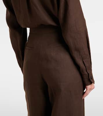 Weite Hose Sequoia aus Leinen | Max Mara