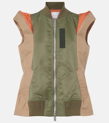 Weste aus Twill und Gabardine | Sacai
