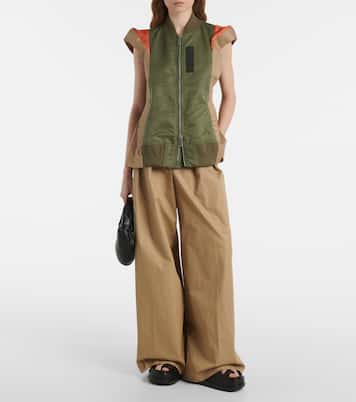 Weste aus Twill und Gabardine | Sacai