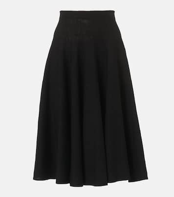 Gonna midi Jaliah in misto lino e cotone | The Row