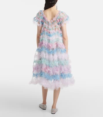 Abito midi Air-Flower in tulle | Susan Fang