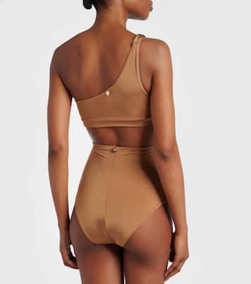 Slip bikini Salli a vita alta con ruches | Max Mara