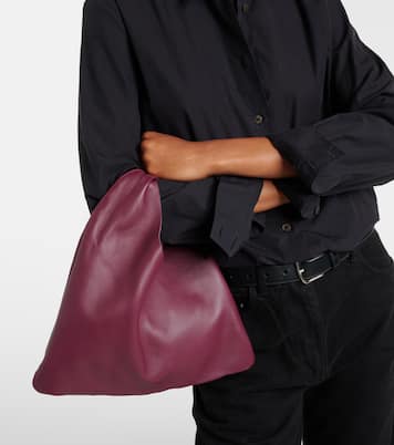 Bindle Small leather tote bag | The Row