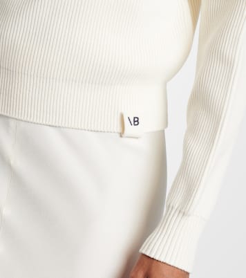 Jersey en mezcla de algodón y seda | Victoria Beckham