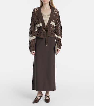 Wool-blend maxi skirt | Brunello Cucinelli
