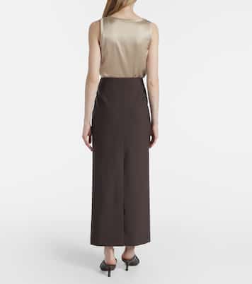 Wool-blend maxi skirt | Brunello Cucinelli
