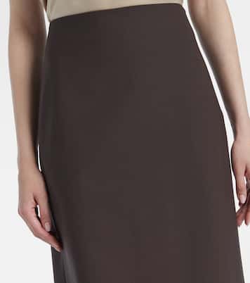 Wool-blend maxi skirt | Brunello Cucinelli