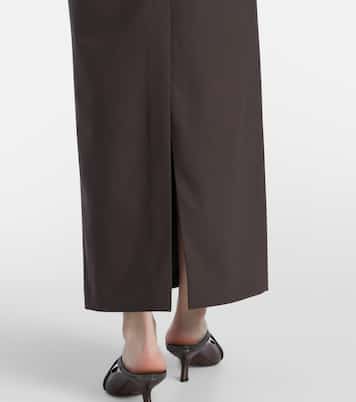 Wool-blend maxi skirt | Brunello Cucinelli