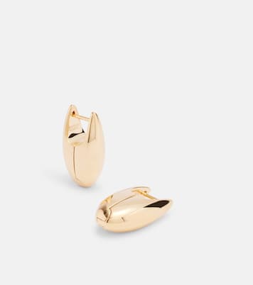 Pendientes de plata de ley bañados en oro de 18 ct | Bottega Veneta
