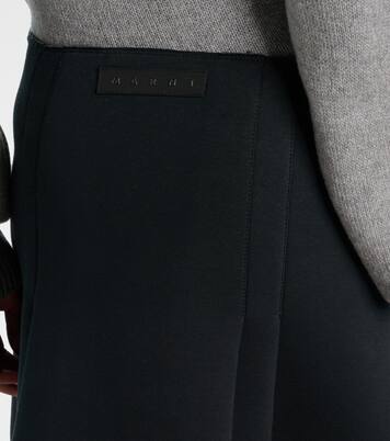 Tiered cotton-blend midi skirt | Marni