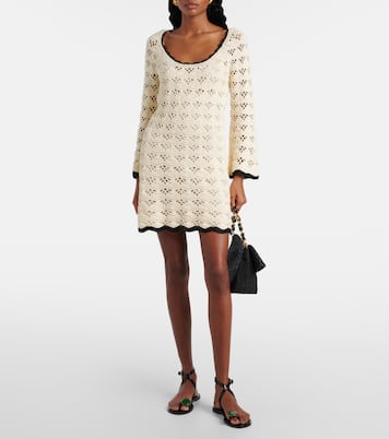 Abito corto Rhiannon in cotone  | Zimmermann