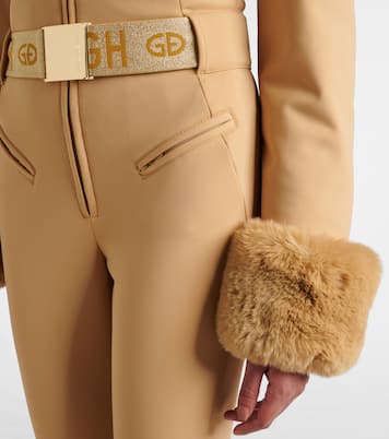 Vita faux fur-trimmed down ski jumpsuit | Goldbergh