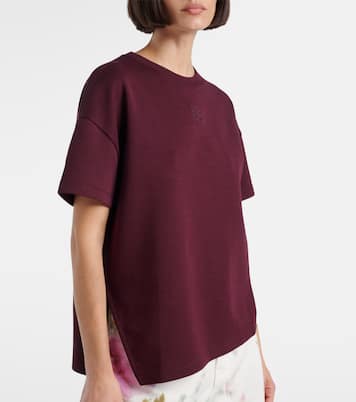 Anagram asymmetric cotton-blend T-shirt | Loewe