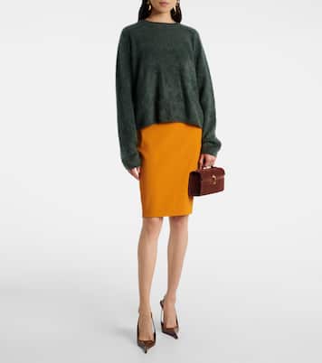 Symmetry suede tote bag | Savette