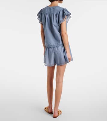 Effie lace-trimmed cotton top | Ulla Johnson
