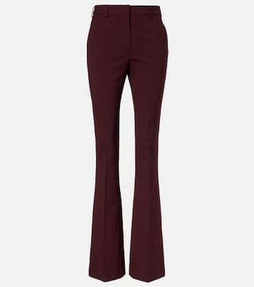 Febe high-rise wool-blend flared pants | Sportmax