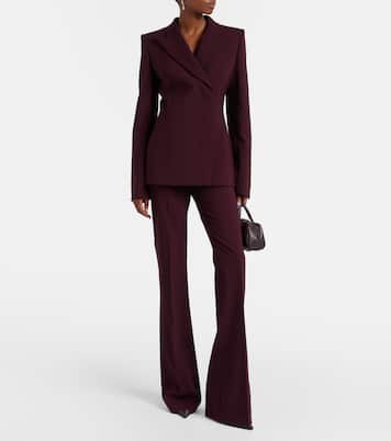 Febe high-rise wool-blend flared pants | Sportmax