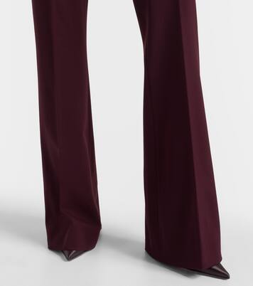 Febe high-rise wool-blend flared pants | Sportmax