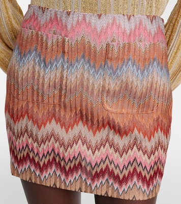 Zig Zag lamé miniskirt | Missoni