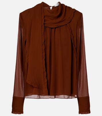 Sheer Twist georgette blouse | Dorothee Schumacher
