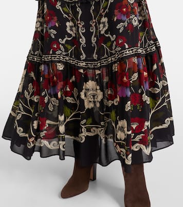 Abito lungo Rococo Flowers a balze | Farm Rio