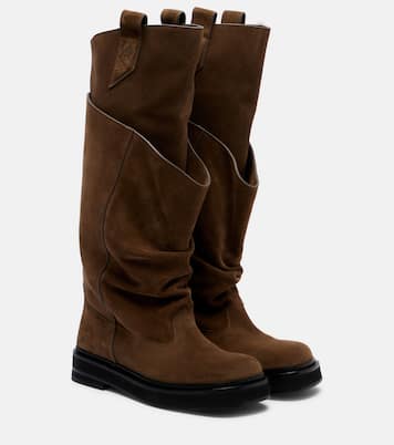 Passeggiata suede combat boots | The Attico