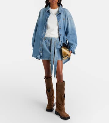 Passeggiata suede combat boots | The Attico