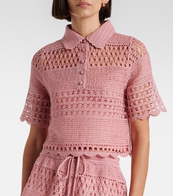 Wanderlust crochet cotton-blend top | Zimmermann