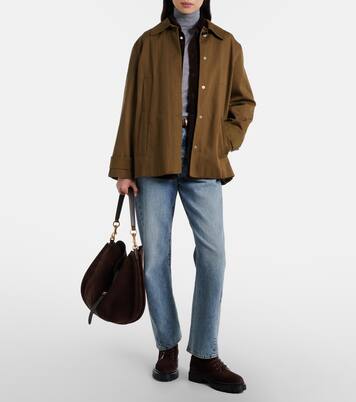 Henry shearling-lined suede combat boots | Staud