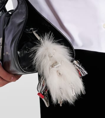 Rufus stainless steel keychain | Prada