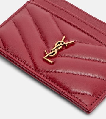 Cassandre matelassé leather card holder | Saint Laurent