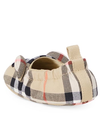 Baby Burberry Check canvas slip-on shoes | Burberry Kids