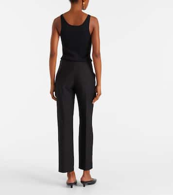 Wool and silk slim pants | Toteme