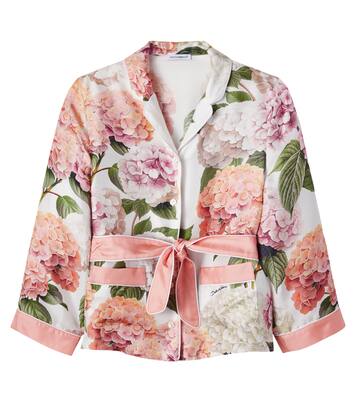 Bedrucktes Hemd aus Seide | Dolce&Gabbana Kids