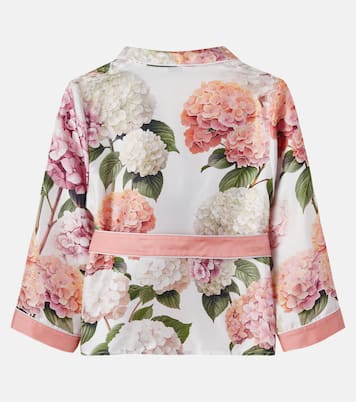 Bedrucktes Hemd aus Seide | Dolce&Gabbana Kids