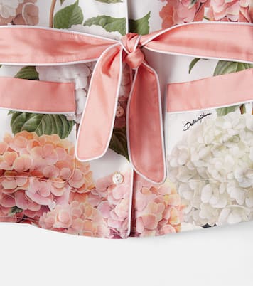 Bedrucktes Hemd aus Seide | Dolce&Gabbana Kids