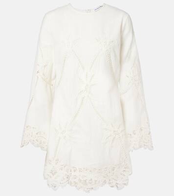 Amberg cotton and linen minidress | Veronica Beard