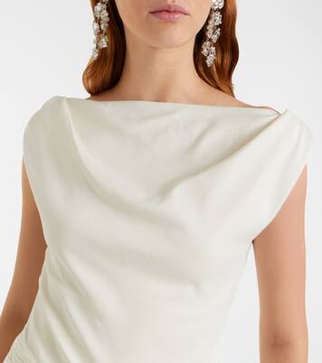 Daliah draped crêpe satin maxi dress | Proenza Schouler