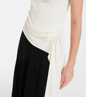 Daliah draped crêpe satin maxi dress | Proenza Schouler