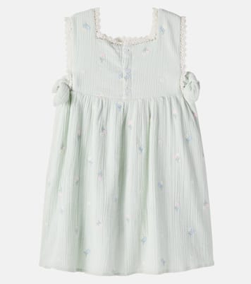 Robe Aloisa brodée en gaze de coton | Louise Misha