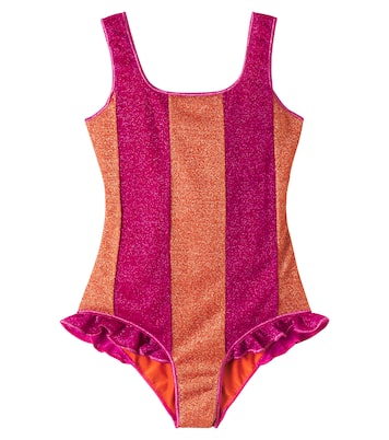 Lumière ruffled striped swimsuit | Oséree Kids