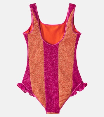 Lumière ruffled striped swimsuit | Oséree Kids