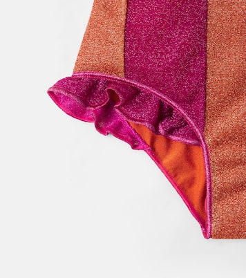 Lumière ruffled striped swimsuit | Oséree Kids