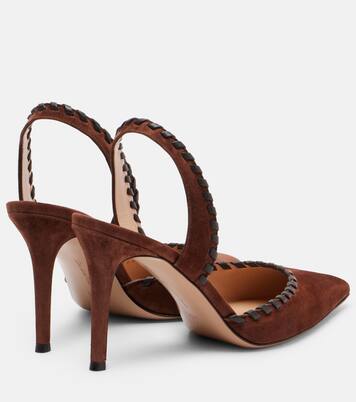 Suede and leather slingback pumps | Gianvito Rossi