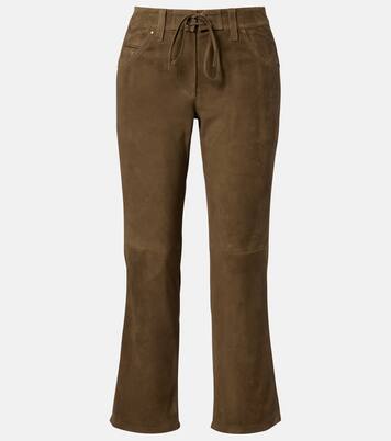 Suede straight-leg pants | Isabel Marant