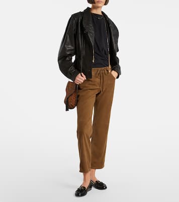 Suede straight-leg pants | Isabel Marant