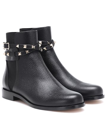Ankle Boots Rockstud aus Leder | Valentino Garavani